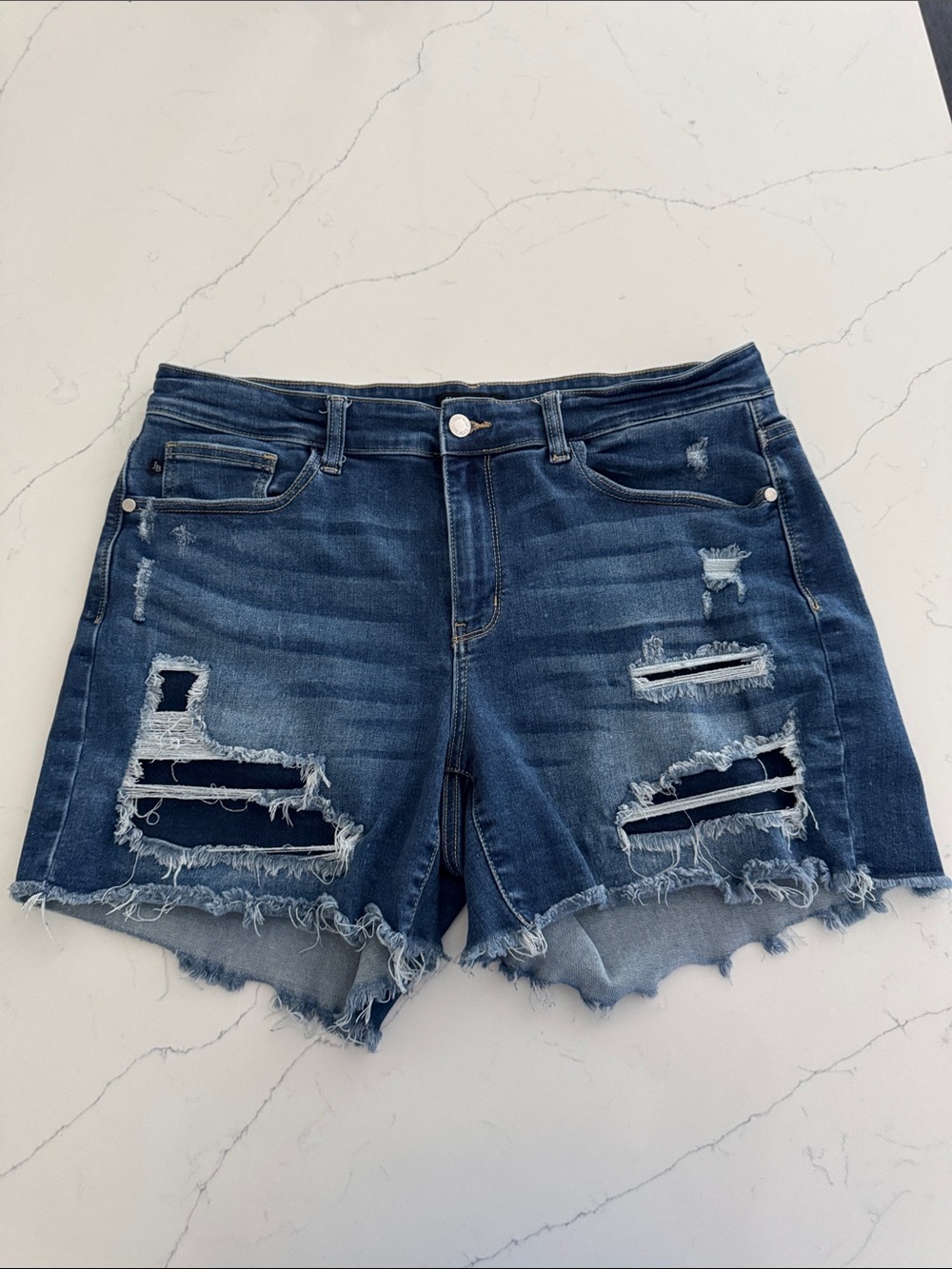 LIKE NEW🤩 Judy Blue distress shorts. 2X 16/18